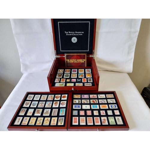 305 - The Native American Stamp Collection in display box by Danbury Mint