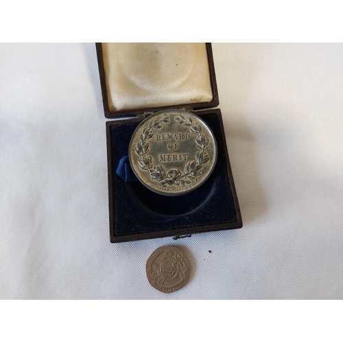 2 - St Michaels School Pimlico medal c1894 cased