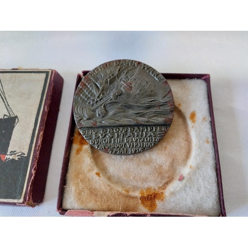 3 - RMS Lusitania cased WW1 medal