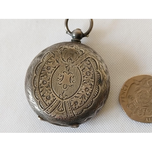 33 - HM Silver pocket watch for repair