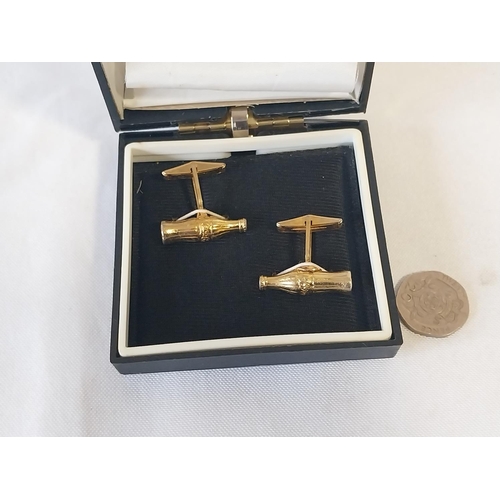 102 - Coke Cola cufflinks boxed