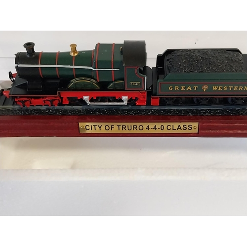 140 - Atlas Editions static model train OO gauge mint in box City of Truro 4-4-0 Class