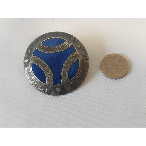 143 - white metal Ruskin style brooch