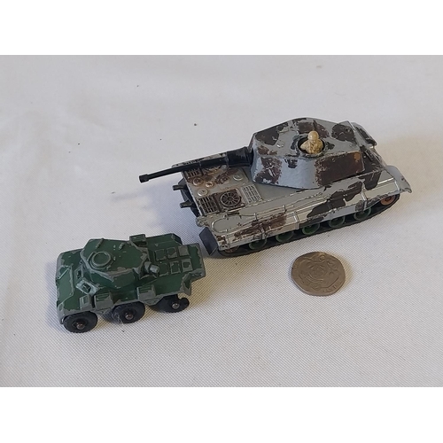 155 - 2 Matchbox diecast tanks