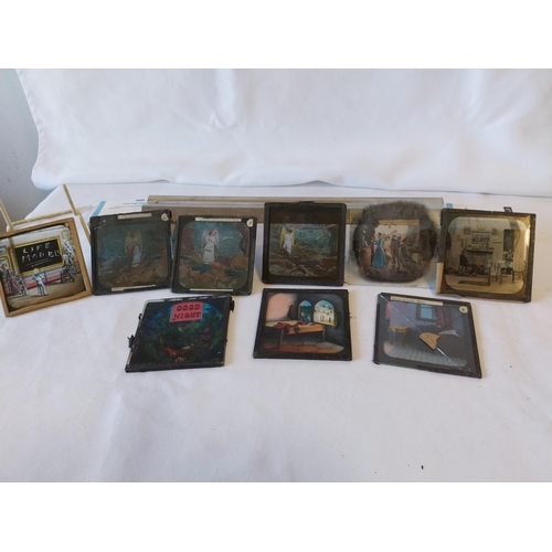 176 - 9 Victorian magic lantern slides