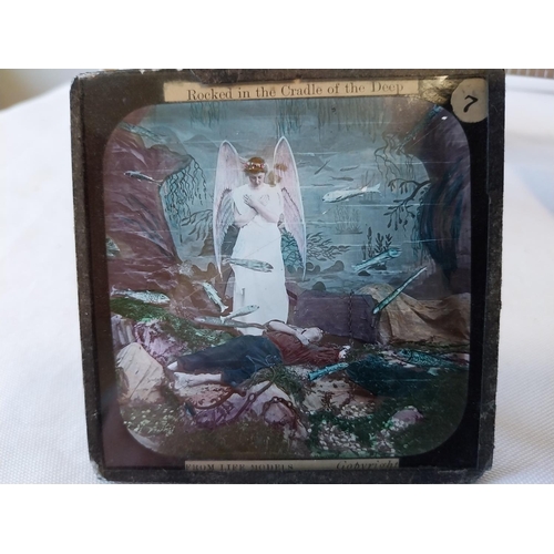 176 - 9 Victorian magic lantern slides