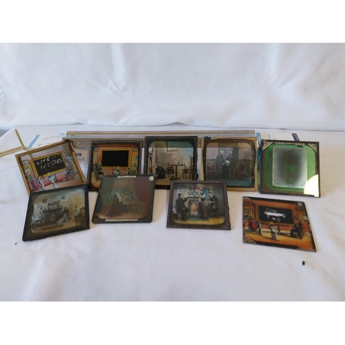 177 - 9 Victorian magic lantern slides