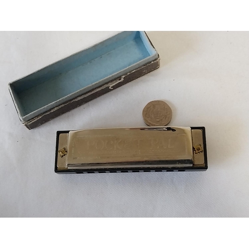 18 - vintage Hohner pocket Pal harmonica