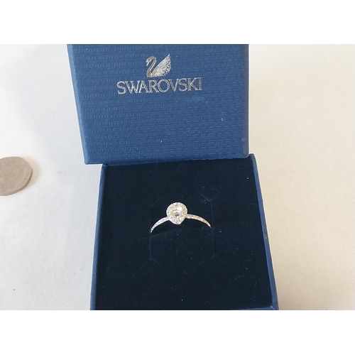 183 - boxed Swarovski ring