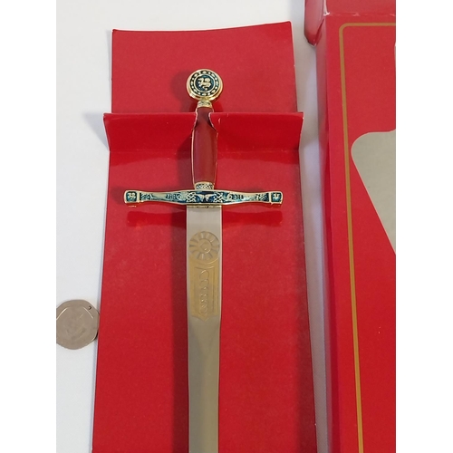 28 - Gladius replica sword letter opener boxed