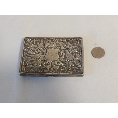 32 - HM Silver card case c1876