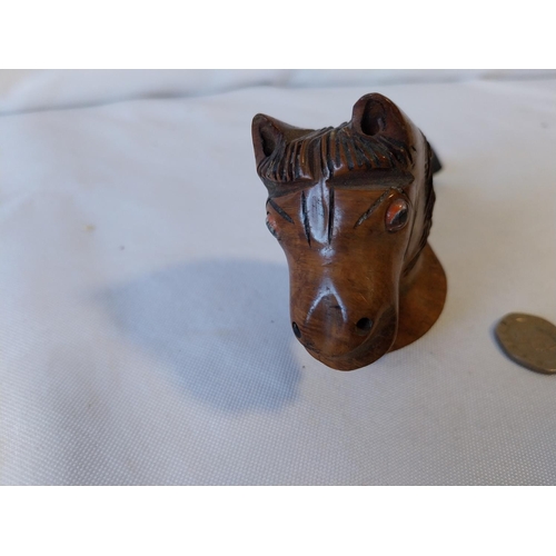 38 - vintage smokers pipe horse head bowl