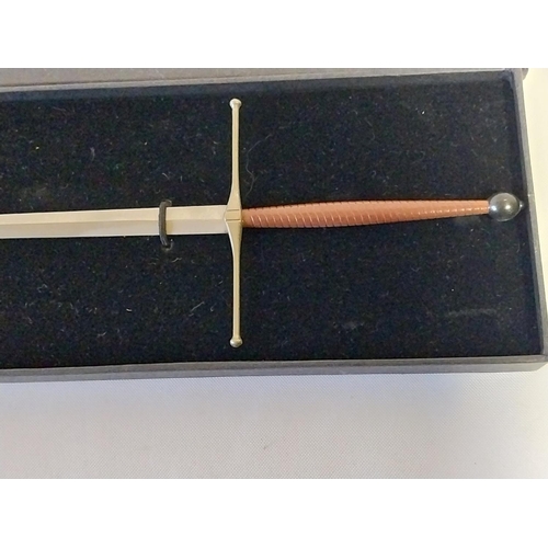 57 - Royal Armouries replica sword letter opener boxed