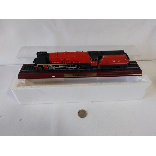 79 - Atlas Editions static model train OO gauge mint in box Duchess LMS