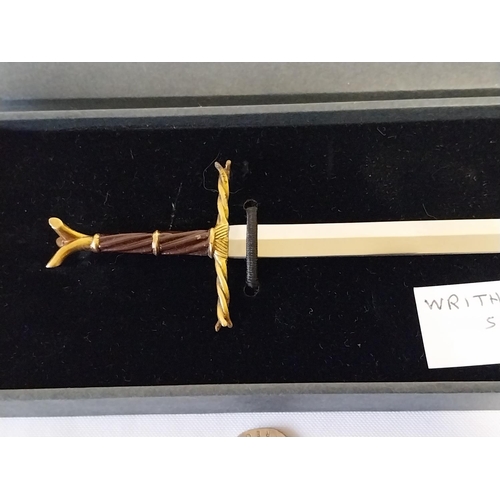 86 - Royal Armouries replica sword letter opener boxed