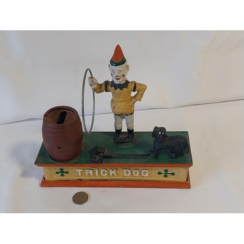 92 - vintage cast iron money box