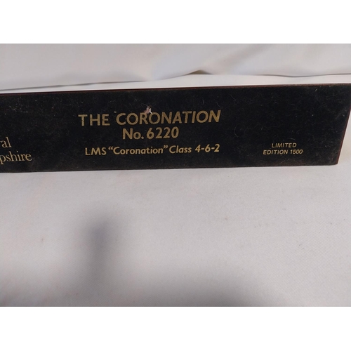 140 - Royal Hampshire Pewter Train Model The Coronation Limited Edition