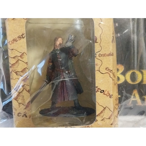 19 - Lord of The Rings Collectors Models hand painted scale replicas cast in lead issue 7 & 8