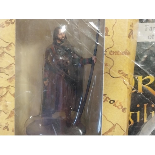 215 - Lord of The Rings Collectors Models hand painted scale replicas cast in lead issue 79 & 80