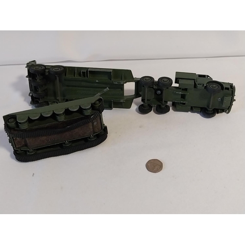 263 - vintage Dinky Military diecast Transporter & Centurion Tank