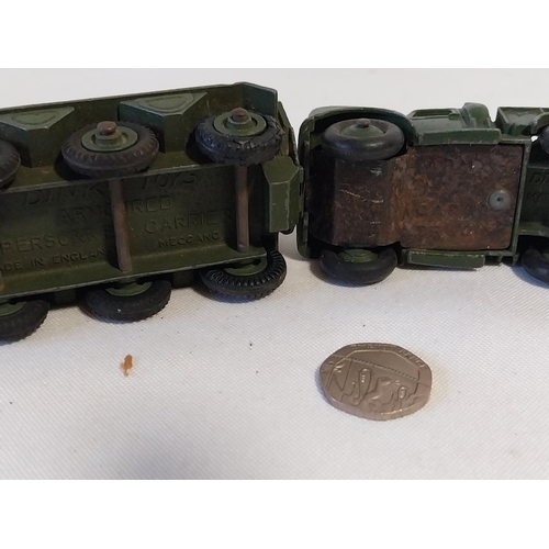 272 - 2 vintage Dinky Military diecast