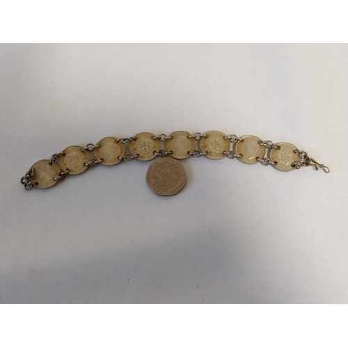 69 - 3 pence Silver bracelet 1937 - 1941