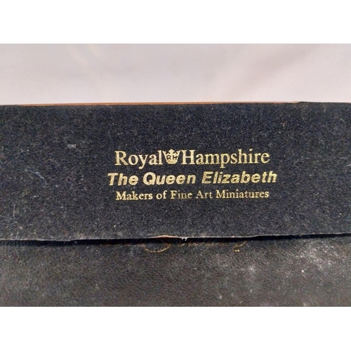 89 - Royal Hampshire Pewter Train Model The Queen Elizabeth