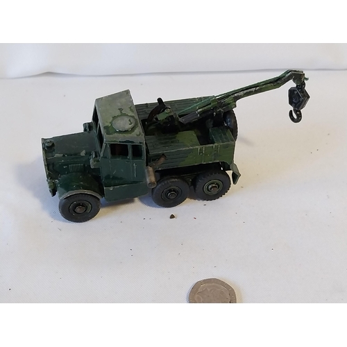 116 - vintage Military Dinky diecast Tow Truck