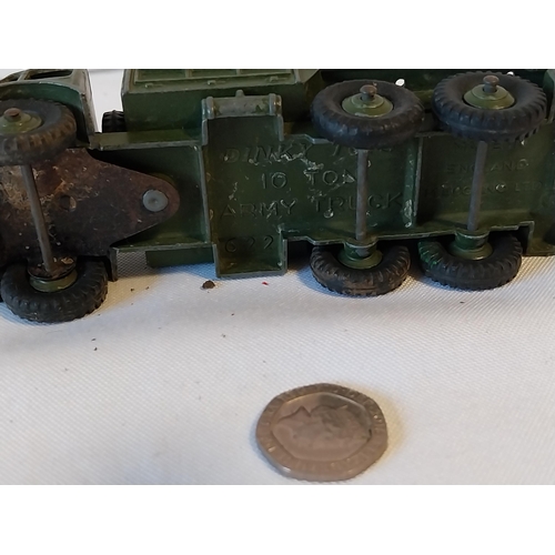 118 - vintage Military Dinky diecast 10 Ton Truck