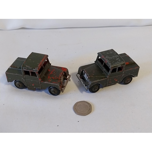 120 - vintage Military Dinky diecast 2 Trucks