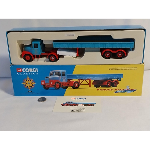 159 - Corgi Classics Limited Edition Scammell Highwayman Dropside Trailer