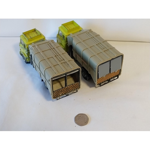 53 - vintage Dinky diecast 2 Refuse Trucks