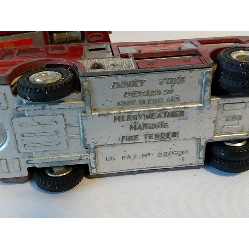 54 - vintage Dinky diecast 2 Fire Tenders