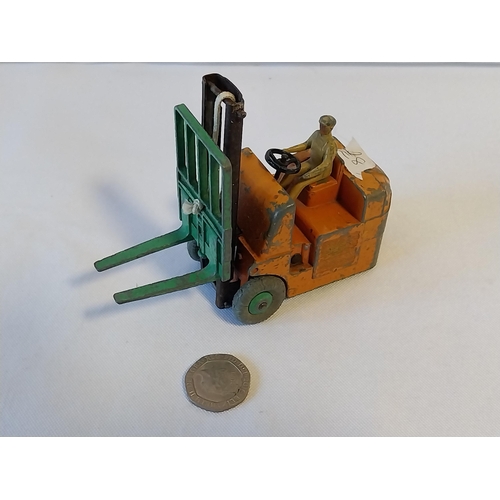 6 - vintage Dinky diecast forklift