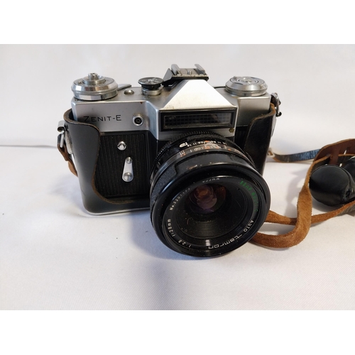 86 - vintage Zenit-E camera & lens