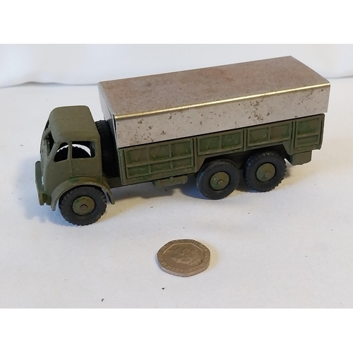 97 - vintage Military Dinky diecast 10 Ton Army Truck