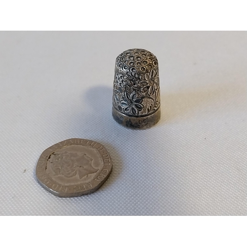 14 - HM Silver thimble c1909