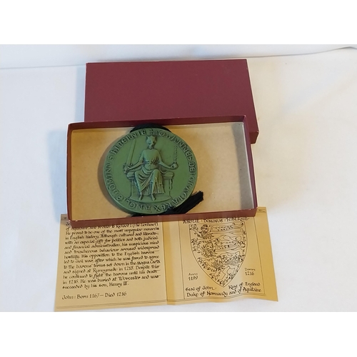 57 - boxed replica seal of King John