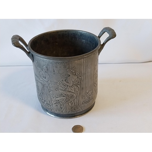 94 - vintage Reed & Barton silver plated wine cooler