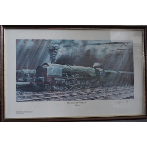 111 - Railwayana Paper. 2 limited edition prints, framed & glazed. The first, 