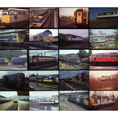 124 - Railway colour slides, 35mm, approx. 2500 in plastic storage holders, mixed film stock. An excellent... 