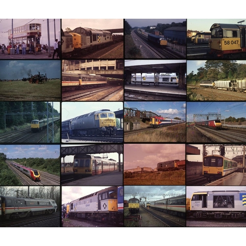 124 - Railway colour slides, 35mm, approx. 2500 in plastic storage holders, mixed film stock. An excellent... 