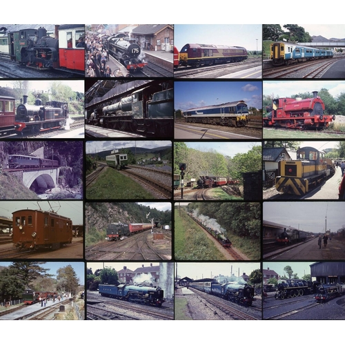 153 - Railway colour slides, 35mm approx. 5340 on mixed film stock. A huge collection of mainly heritage s... 