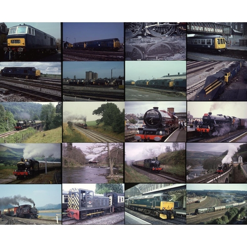 153 - Railway colour slides, 35mm approx. 5340 on mixed film stock. A huge collection of mainly heritage s... 