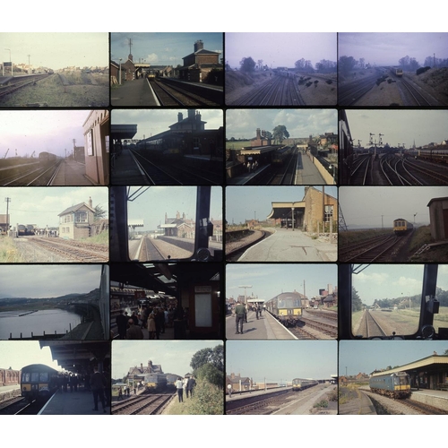 155 - Railway colour slides, 35mm all Kodak, approx. 130. Good quality slides from the 1960`s featuring: B... 