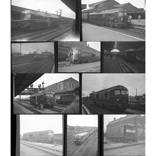 191 - Railway black & white negatives, assorted formats, quantity 15. A rare opportunity to own some negat... 