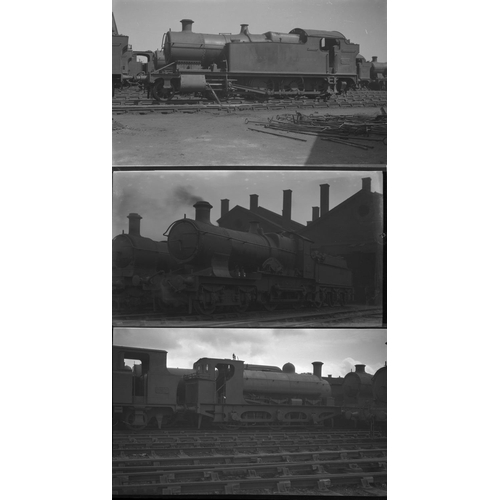 192 - Railway black & white negatives, large format including 5 1/42 x 3 1/42, approx. 60. Rare opportunit... 