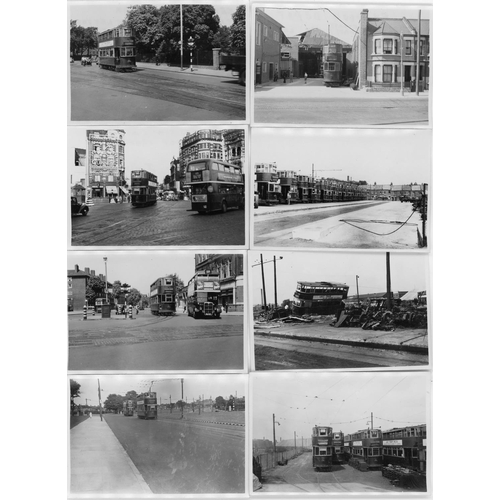 198 - U.K. Tram black & white prints, size 3