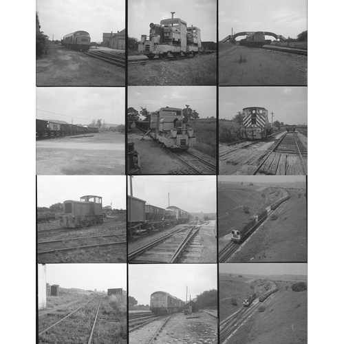 368 - Industrial and modern traction black & white negatives, 6cm square (120) format, approx. 115. Good q... 