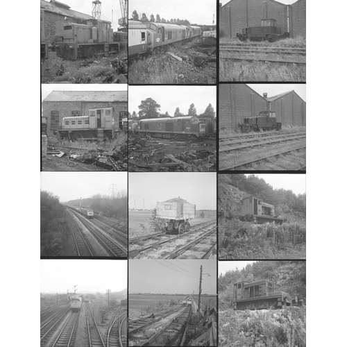 372 - Modern Traction and some Industrial black & white negatives, 35mm and square format, approx.48, plus... 